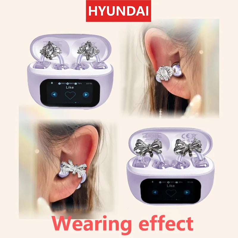EchoGrip™ M100 ENC Ear Clip Earphones – Style, Sound, and Smart Control
